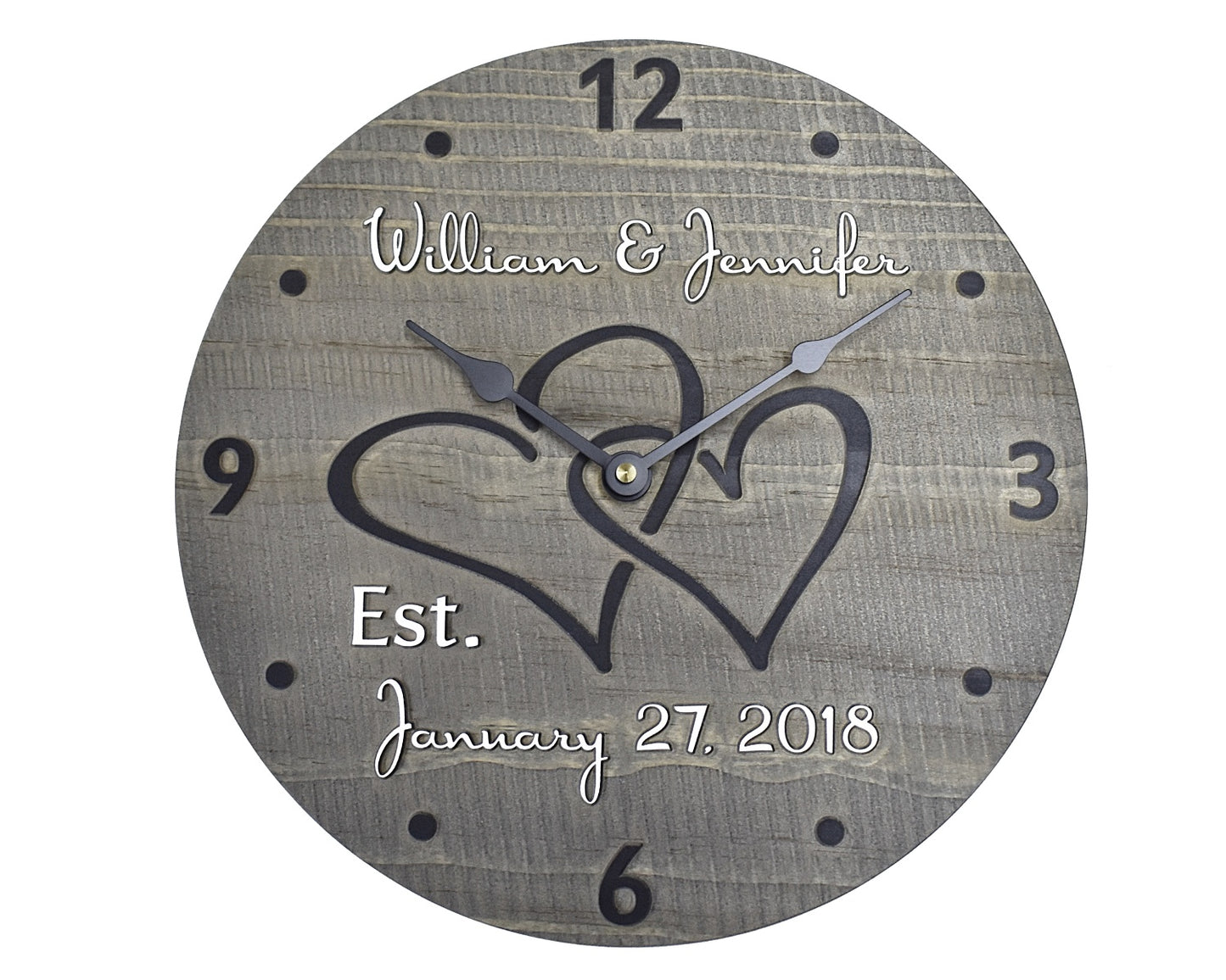 (A) 11 Inch Personalized Clock