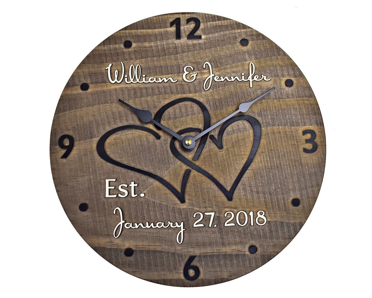 (A) 11 Inch Personalized Clock