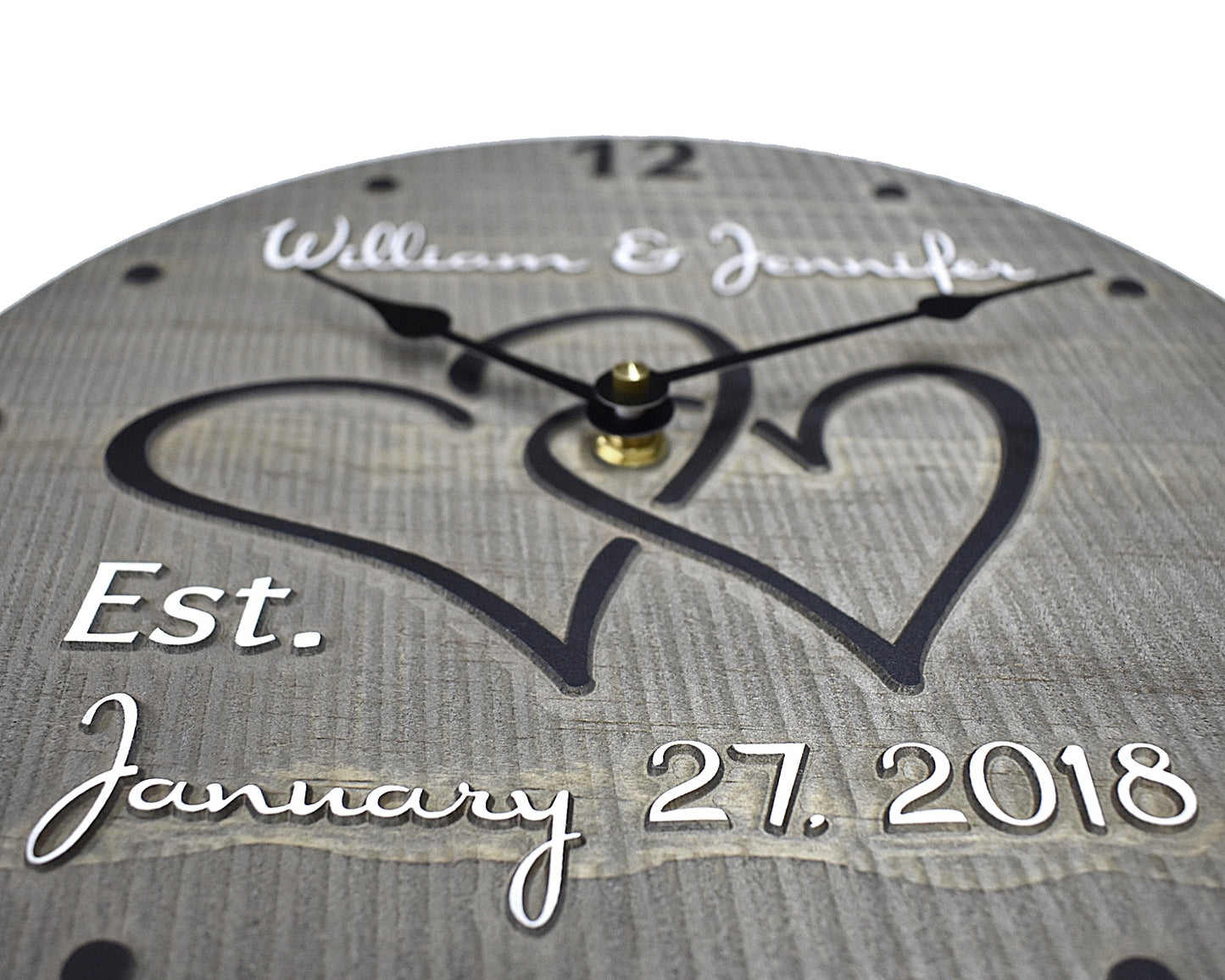 (A) 11 Inch Personalized Clock