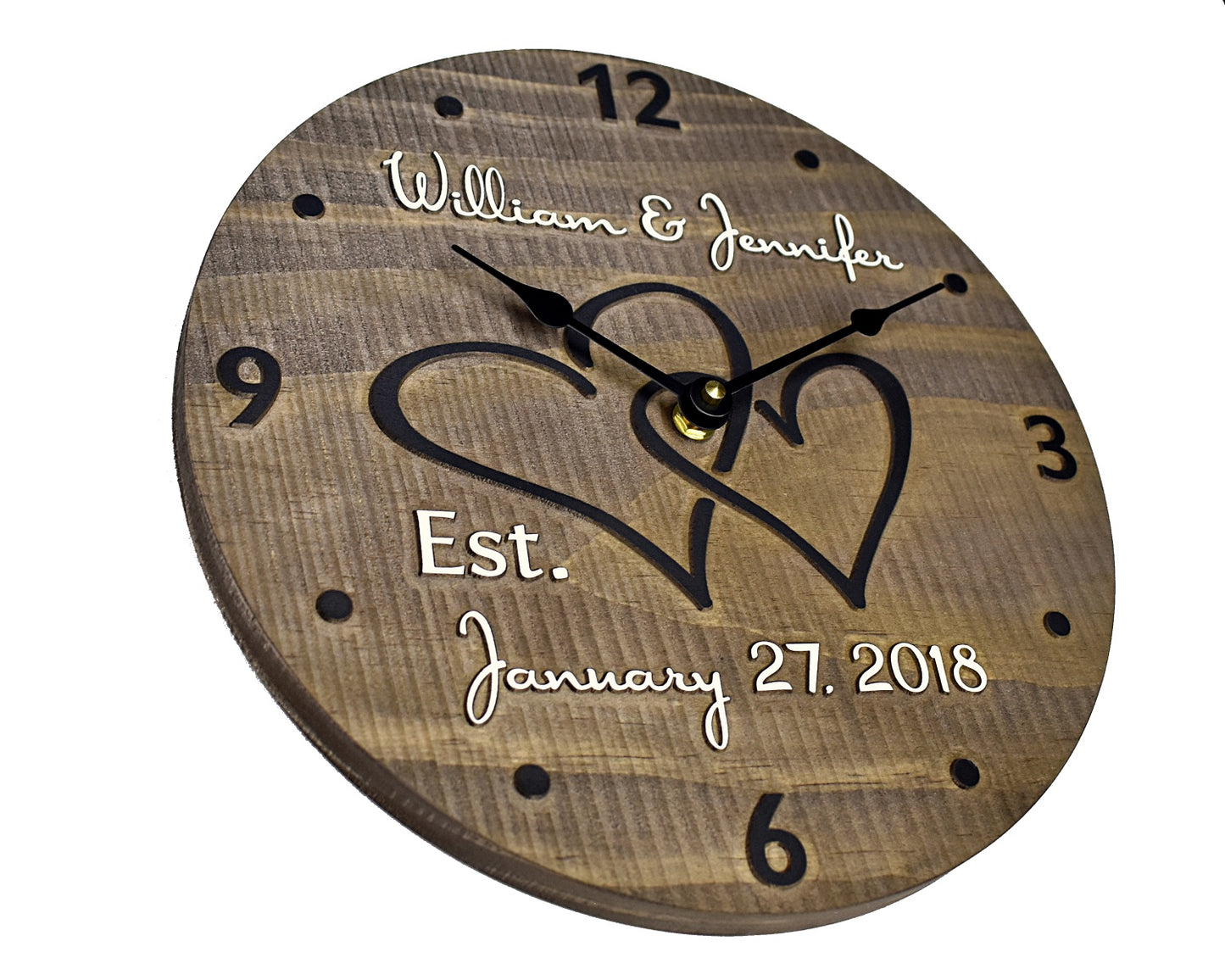 (A) 11 Inch Personalized Clock