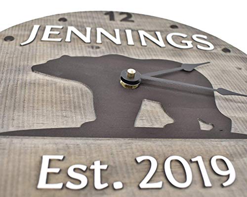 (K) 11 Inch Personalized Clock