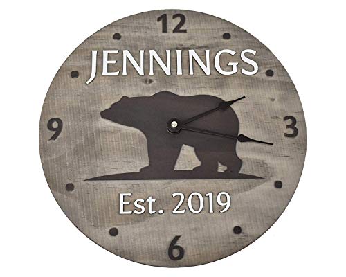 (K) 11 Inch Personalized Clock