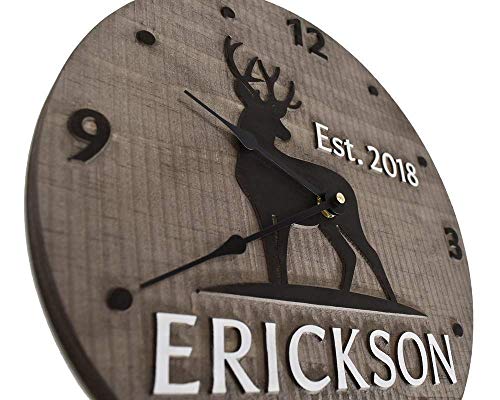 (J) 11 Inch Personalized Clock