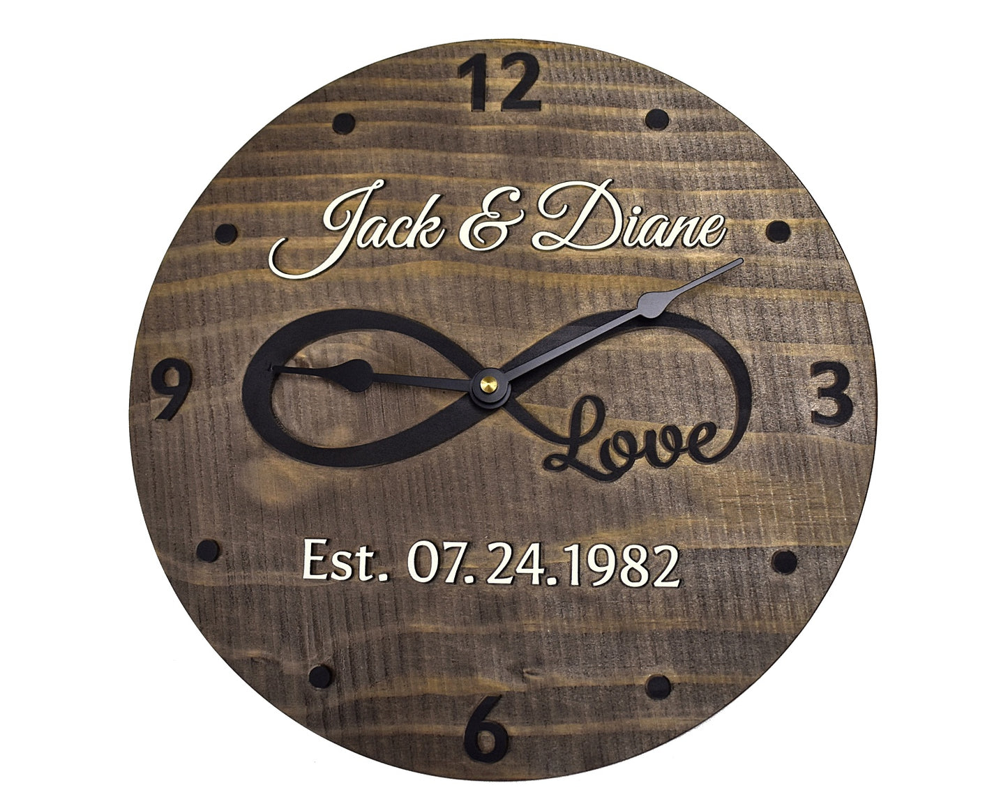 (C) 11 Inch Personalized Clock