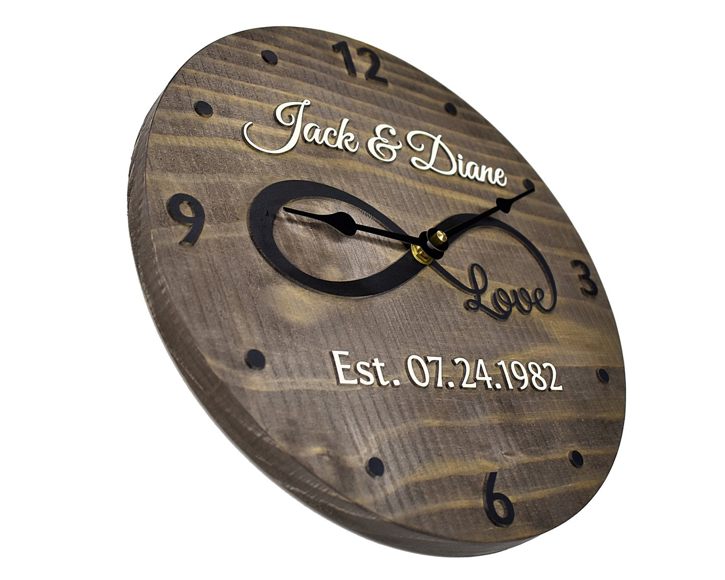 (C) 11 Inch Personalized Clock
