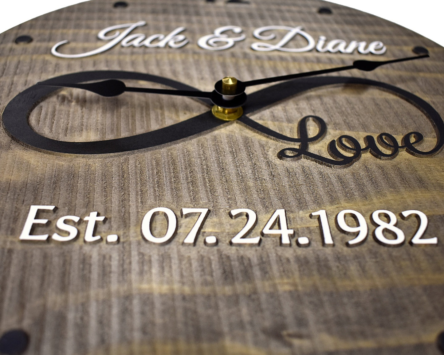 (C) 11 Inch Personalized Clock