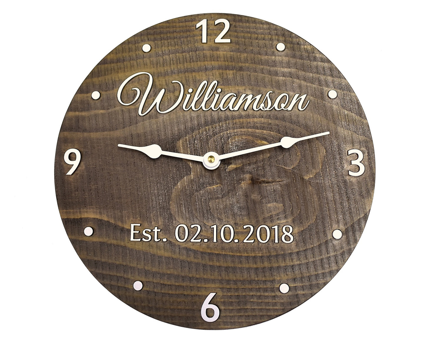 (G) 11 Inch Personalized Clock