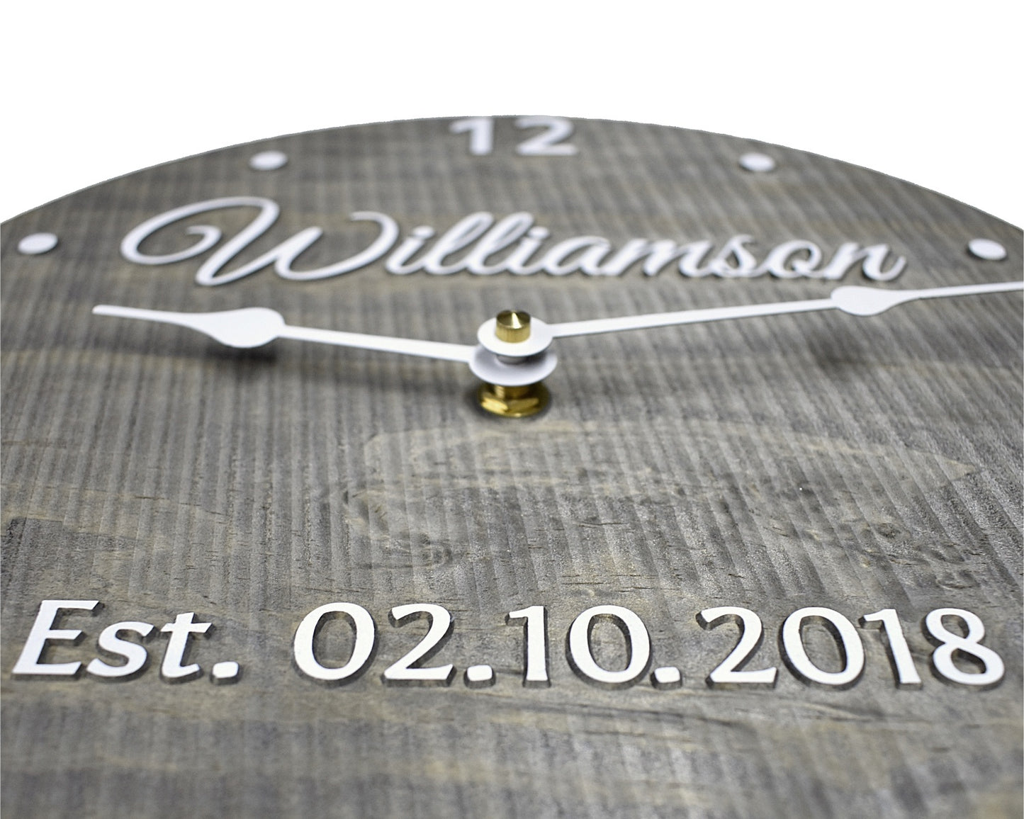 (G) 11 Inch Personalized Clock