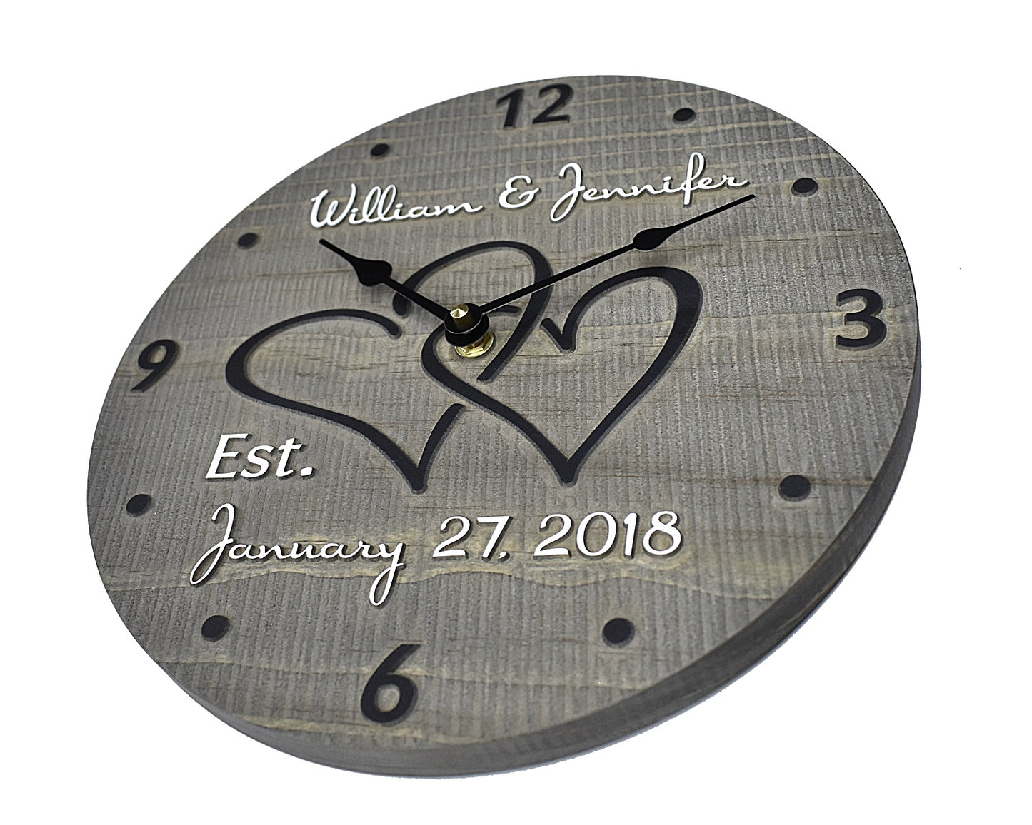 (A) 11 Inch Personalized Clock