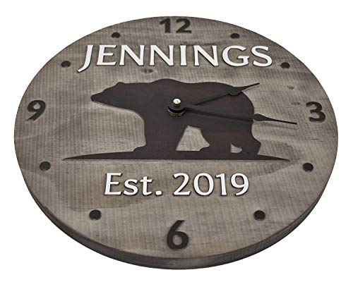 (K) 11 Inch Personalized Clock