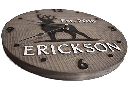 (J) 11 Inch Personalized Clock
