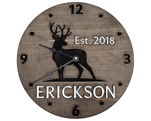 (J) 11 Inch Personalized Clock