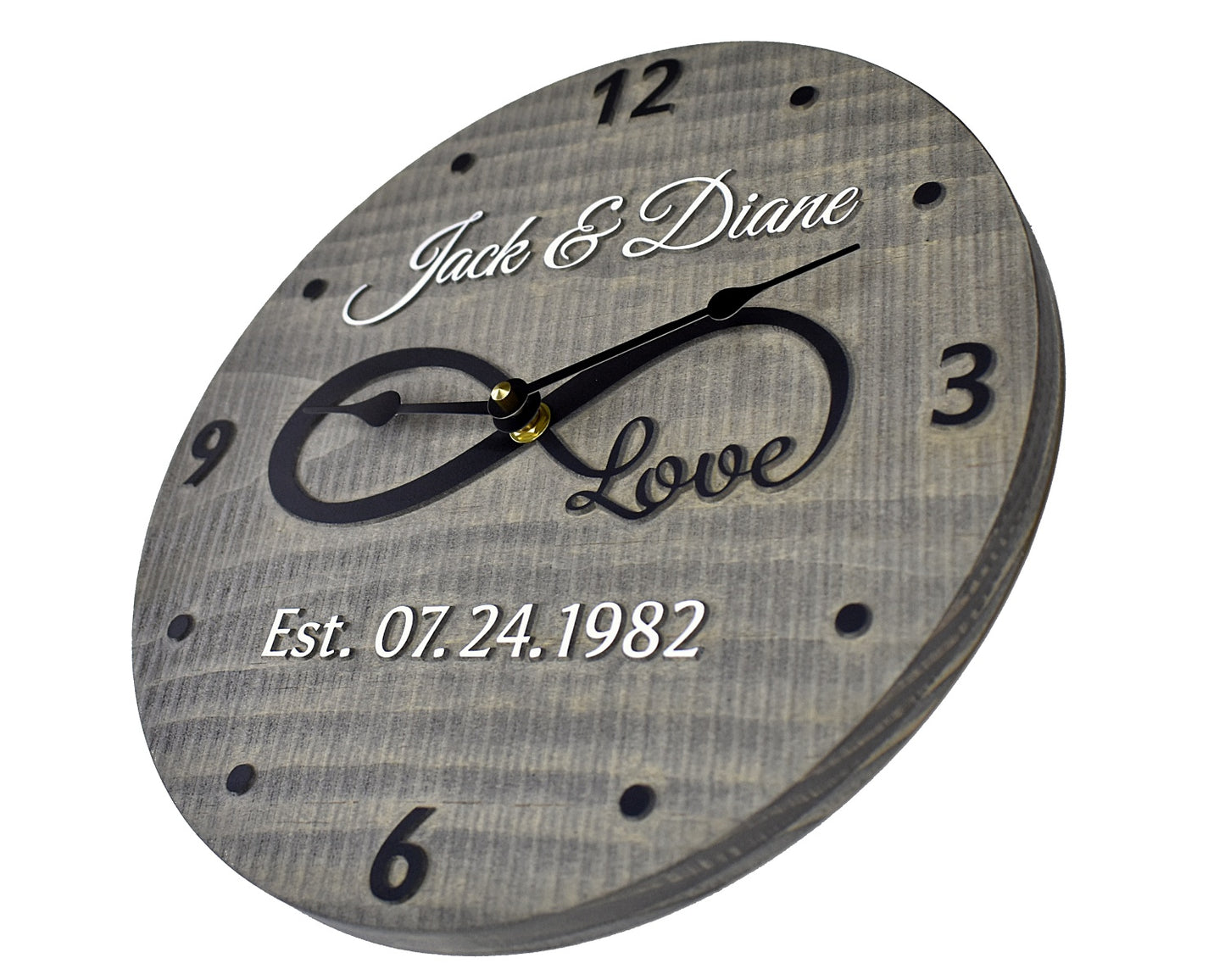 (C) 11 Inch Personalized Clock
