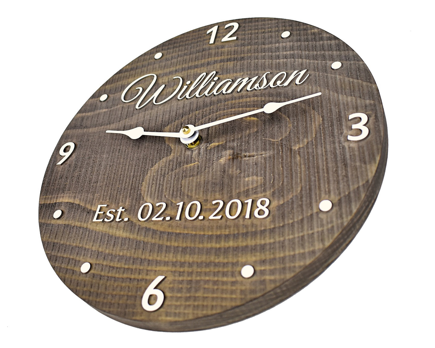 (G) 11 Inch Personalized Clock