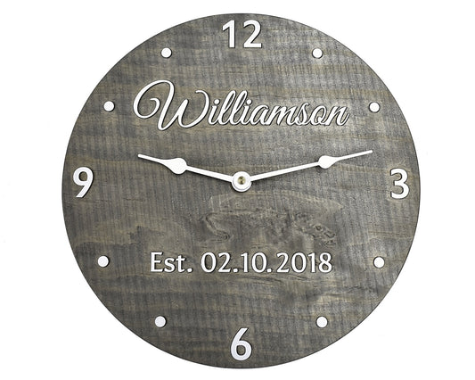 (G) 11 Inch Personalized Clock